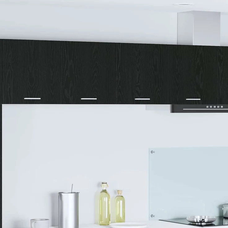vidaXL Hängeschrank Schwarz Eichen-Optik 80 x 31 x 40 cm Holzwerkstoff 884179 – Bild 1