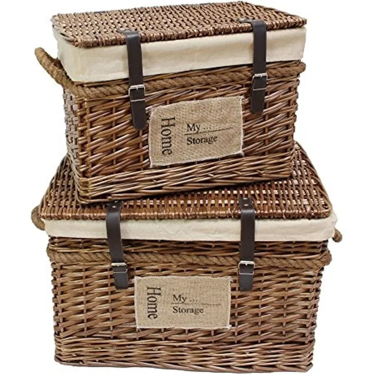 2er Set Universaltruhe My Storage Truhe Kiste Aufbewahrung Holztruhe Dekoration