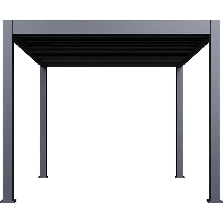 Weide Deluxe Plus Pergola Voll-Aluminium 3x4m mit Lamellendach freistehend anthrazit – Bild 9