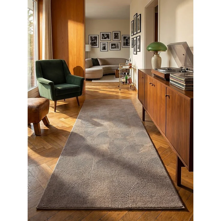 KADIMA DESIGN Teppich DALAR Kurzflorteppich Beige 120x160 Geometrisch Polypropylen, Rechteckig, Höhe: 9 mm, Saugroboter-geeignet, Strapazierfähig, Pflegeleicht, Farbecht – Bild 4