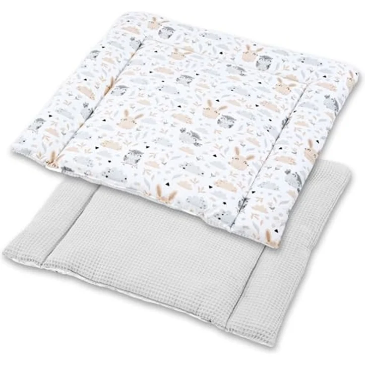 Wickelauflage für Babys 72x75 cm - Weiche Baumwolle, Abwaschbar - Wickelkommode & Wickeltischauflage ZUFÄLLIGEN VARIANTE – Bild 2