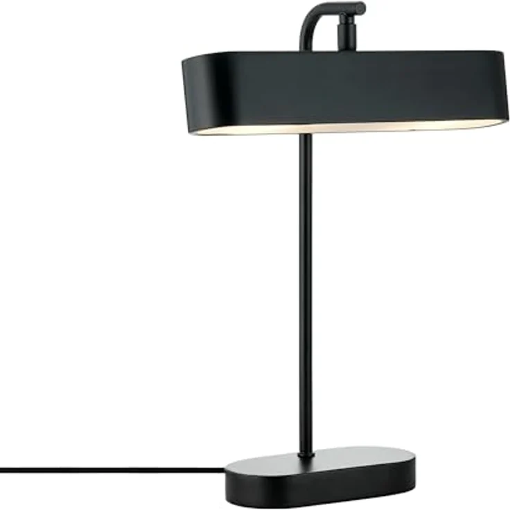 Nordlux Merlin Tischlampe, moderne Bibliotheksleuchte aus schwarzem Metall mit verstellbarem Schirm, G9-LED-kompatibel – Bild 1