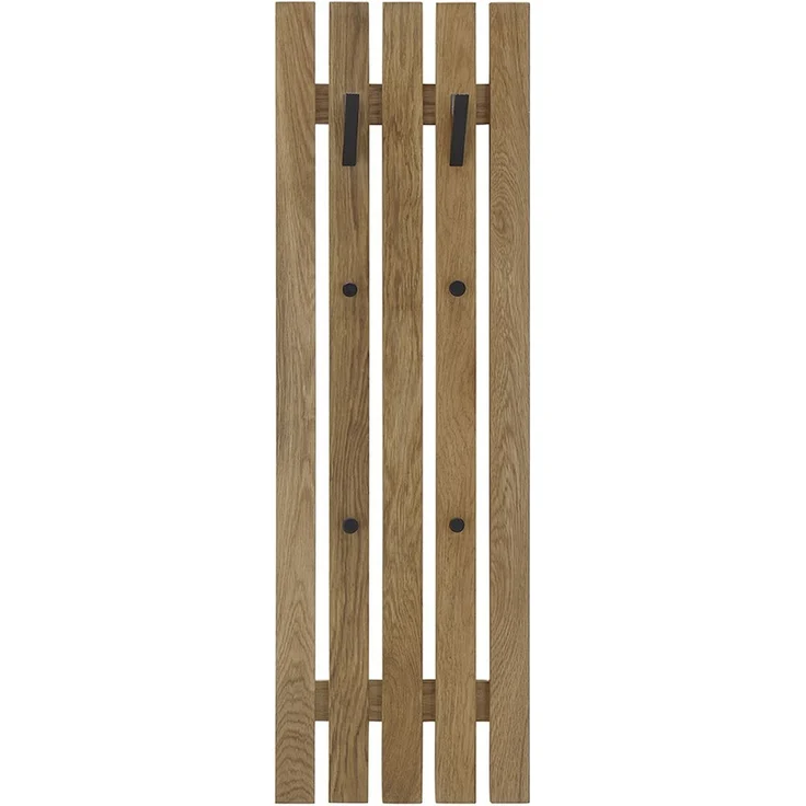 Garderoben-Set >BANTRY< in naturfarben, Eiche massiv geölt - 88x45x30cm (BxHxT) – Bild 4