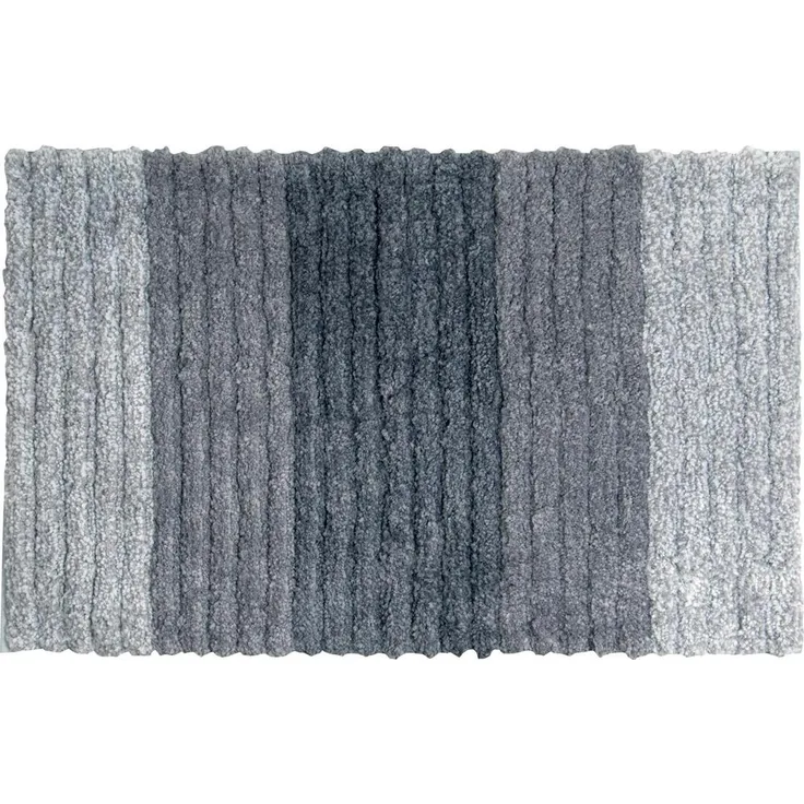 BADTEPPICH MIKROFASER 50X80CM 3D GRAU