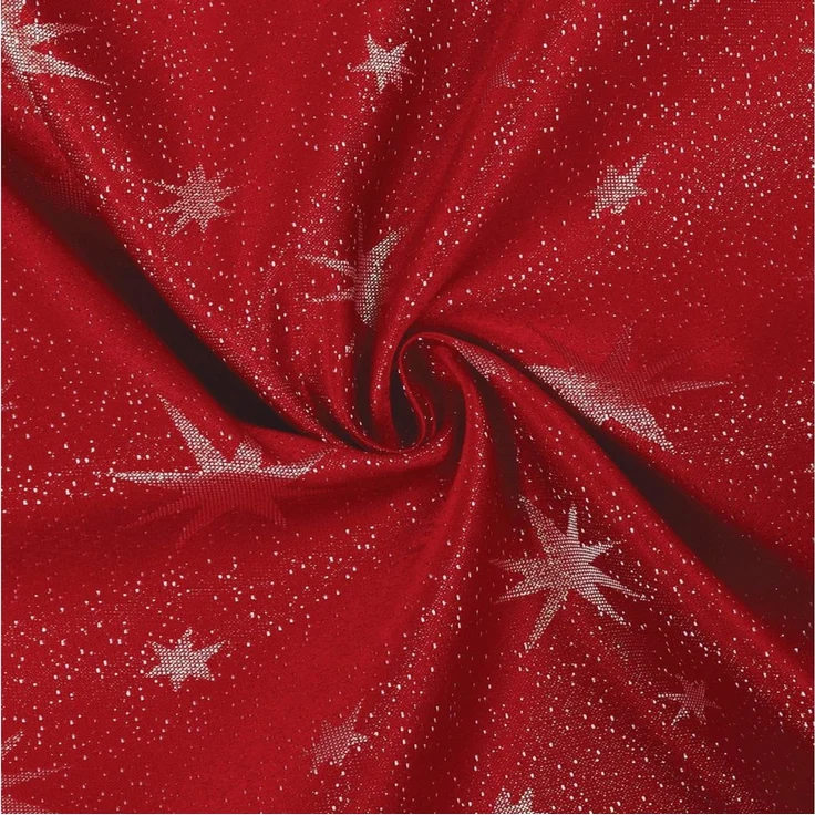 Stoffschmiede Tischdecke Weihnachten Sterne - Lurex Glanz - Versch. Größen & Farben, Lurex Glanz – Bild 3