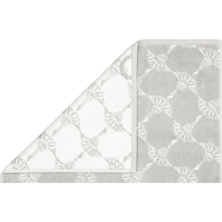 JOOP! Handtuch Classic Cornflower Frottierkollektion - Walkfrottier Grau 50x100cm – Bild 3