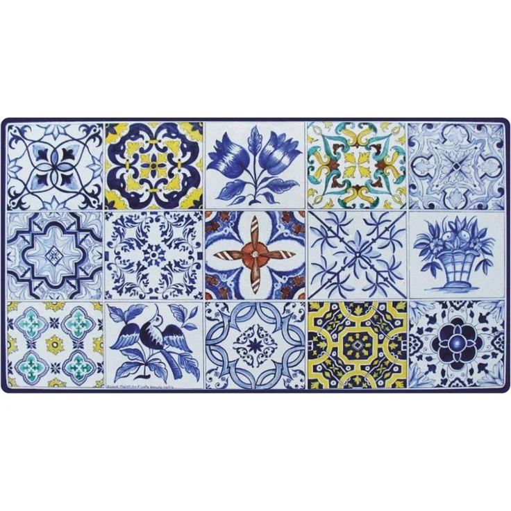Casa Padrino Luxus Jugendstil Esstisch Weiß / Blau / Bunt / Schwarz 200 cm - Rechteckiger Gartentisch - Gastronomie Möbel - Made in Italy – Bild 2