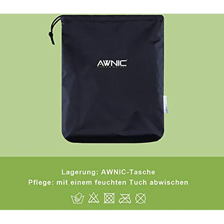 Awnic Strandkorb Schutzhülle Winterfest Strandkorbhülle Strandkorbhülle 2 Sitze Wasserdicht 420D Polyester L135×B105×H175/140cm – Bild 10