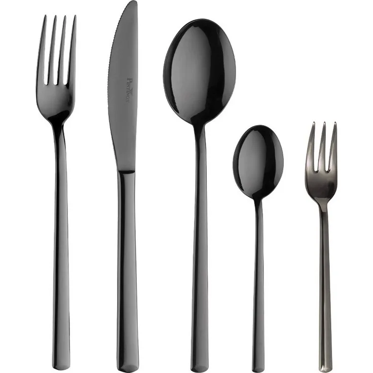 PINTINOX Besteck-Set Pintinox 30 tlg. Besteck-Set Synthesis Treasure Titan (30-tlg), 6 Personen, Edelstahl 18/10, Edelstahl 18/10