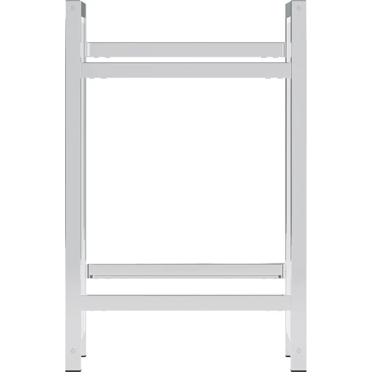 CLP Getränkekistenständer Stack aus Metall freistehend robust stabil,chrom 75x47x31 cm – Bild 4