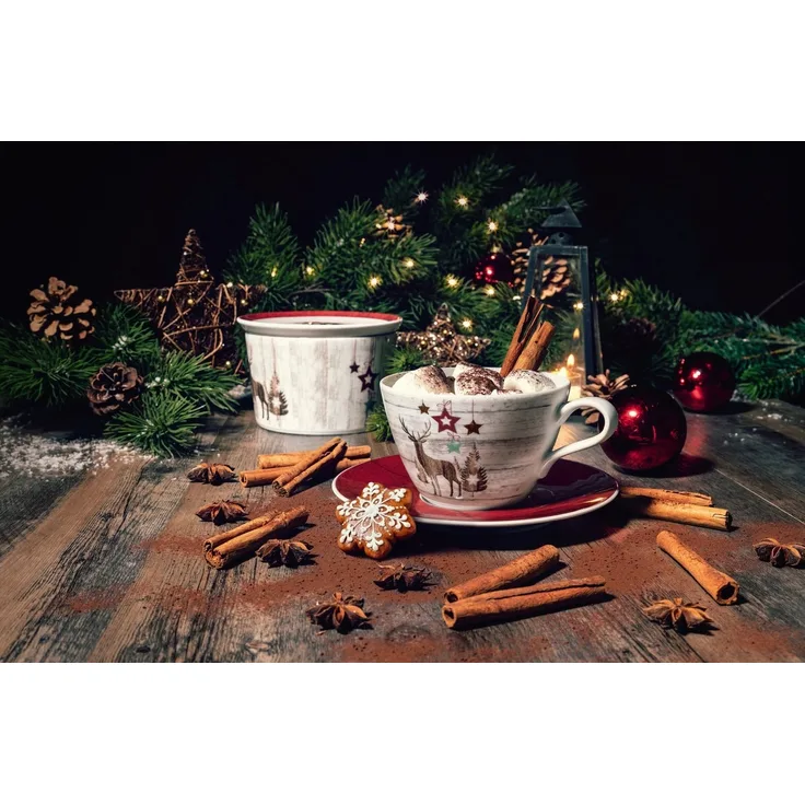 Weihnachtsgeschirr Life Christmas - Kombi-Untertasse Life Christmas