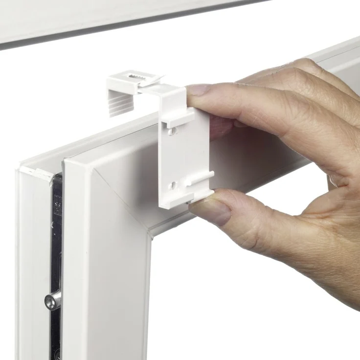 Gardinia Easyfix Rollo Uni, Reinweiß, 150x120 cm – Bild 2