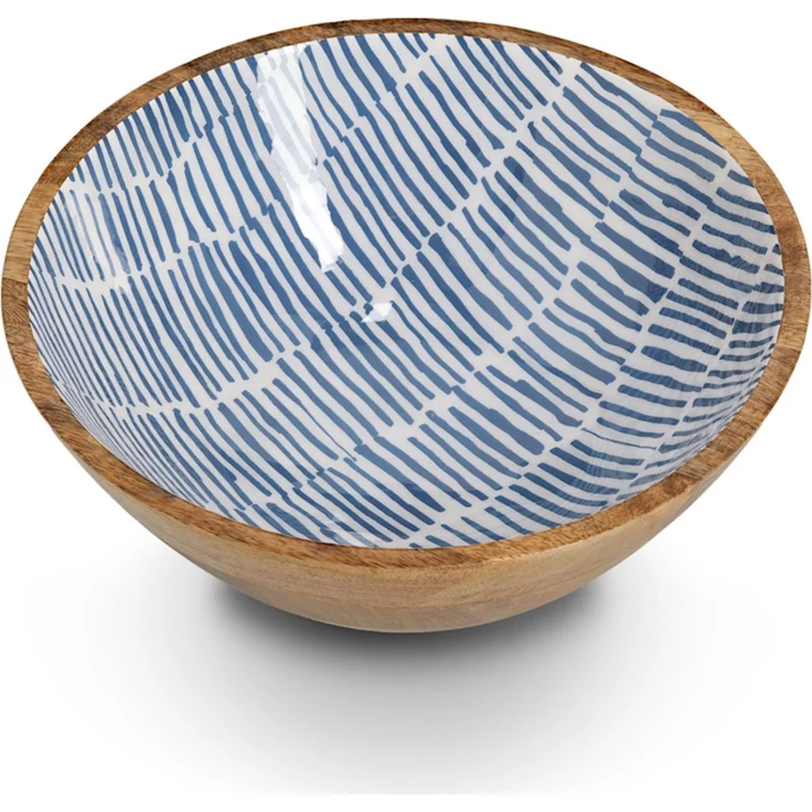 ZELLER 25699 Schale BLAU, Mangoholz, ca. Ø 30 x 12 cm – Bild 2