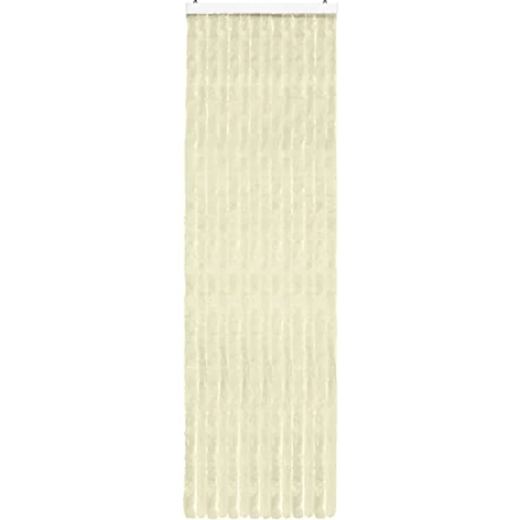 Moritz Flauschvorhang aus Chenille 56 x 185 cm elfenbein Türvorhang als Fliegenschutz Insektenschutz für Camping Wohnwagen – Bild 6