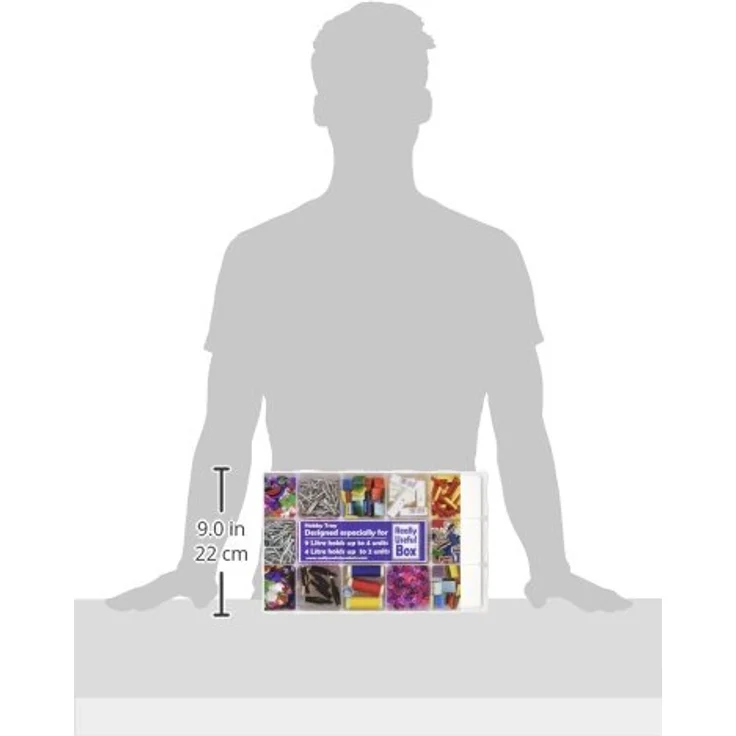 REALLYUSEFULBOX Aufbewahrungsbox, 4 Liter, mit herausnehmbaren Einsätzen – Bild 3