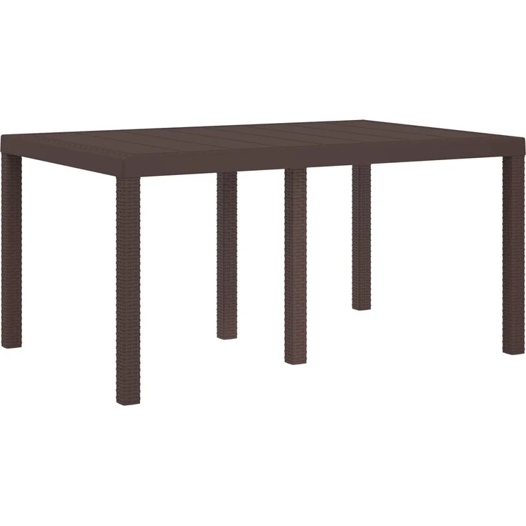 vidaXL Garten Essgruppe 5 stk. 4-Sitzer Braun und Anthrazit PP 3430060 – Bild 5