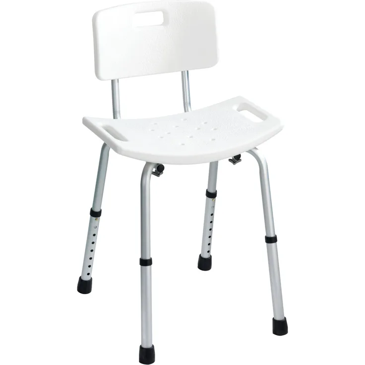 WENKO SECURA Badhocker, Weiß, bis 130 kg Tragkraft