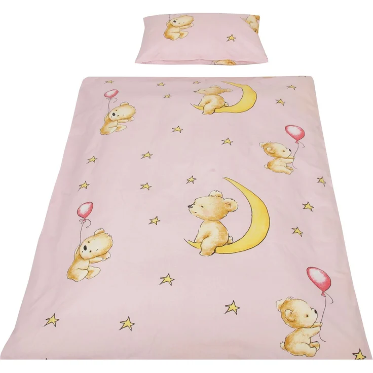 Kinder Betten-Set inkl. Bettwäsche 100x135cm / 40x60cm Bärchen Rosa – Bild 6
