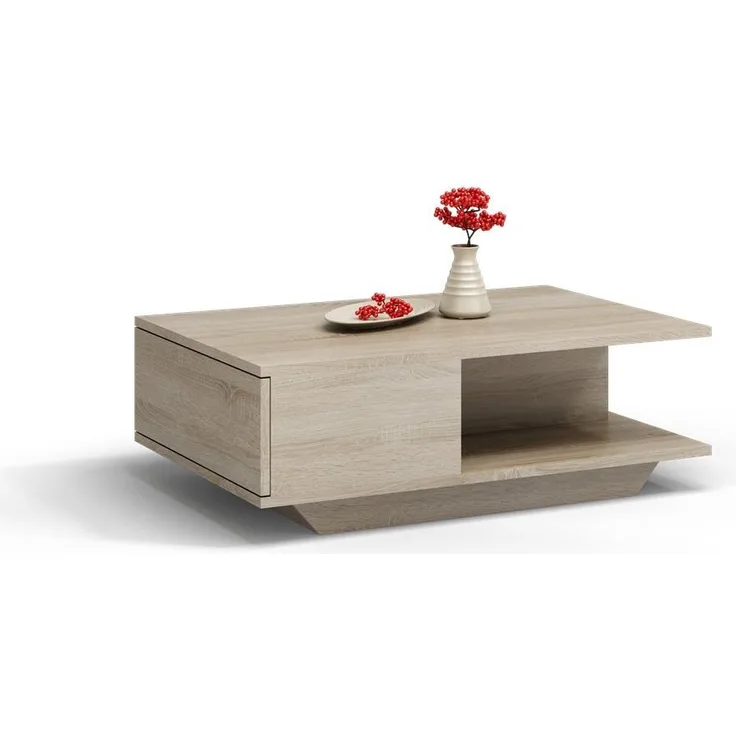 TOPESHOP COUCHTISCH TOPESHOP Laminierte Spanplatte Artisan-Eiche 60x90 cm (H 42 x T 90 x B 60 cm)