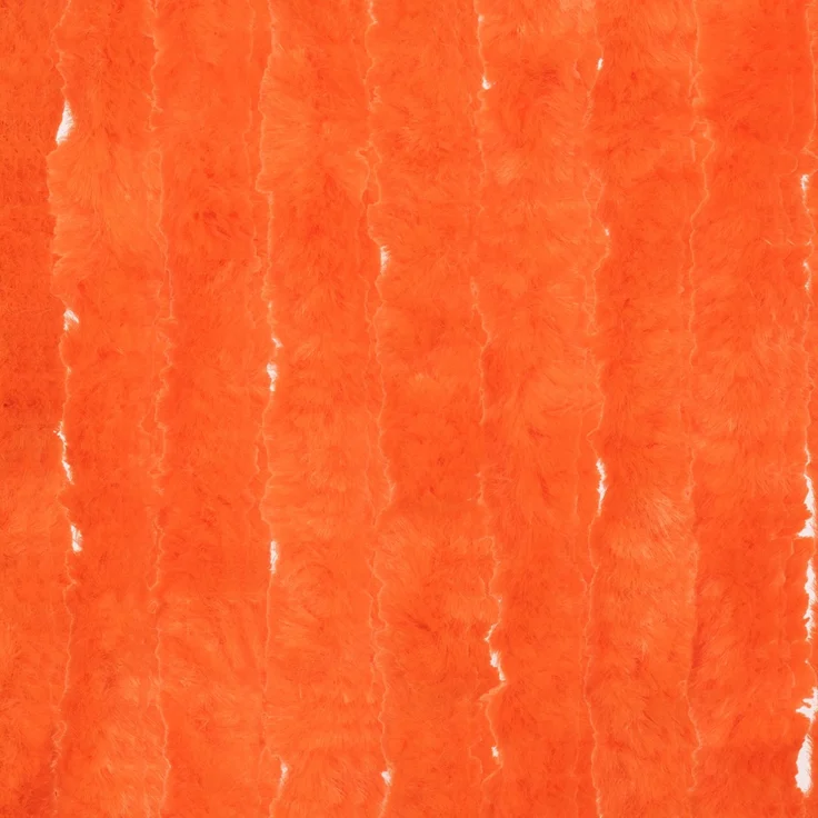 Moritz Flauschvorhang aus Chenille 90 x 200 cm orange Türvorhang als Fliegenschutz Insektenschutz für Camping Wohnwagen – Bild 4