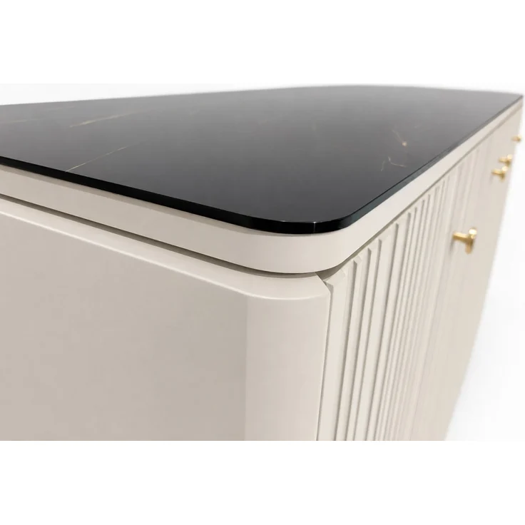 SIERRA Wohnwand Set A 3-teilig, Cashmere/Marmoroptik – Bild 4