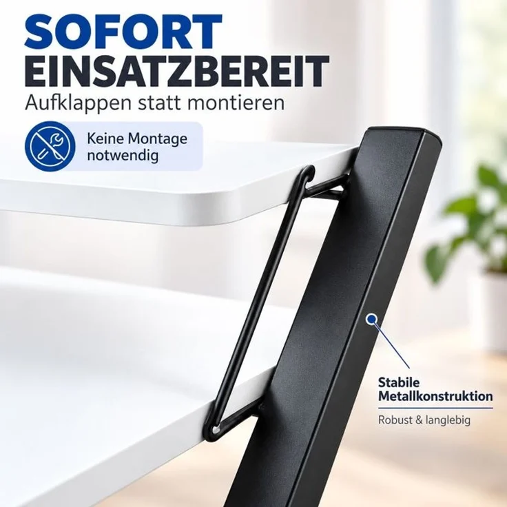 Relaxdays Klappbarer Schreibtisch Monitoraufsatz – Bild 9