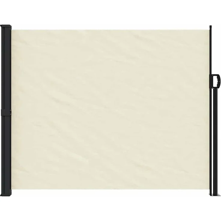 Seitenmarkise Ausziehbar, Balkon Sichtschutz Creme 160x600 cm – Bild 3