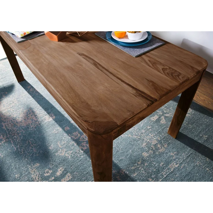 Esstisch Sheesham 160 x 90 x 76 smoked cherry gebeizt TORONTO #124 – Bild 4