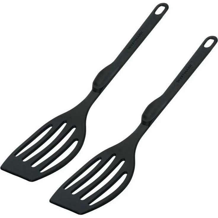 Westmark 2 Pfannenwender, Länge je: 28,3 cm, Kunststoff, Flonal, Schwarz, 203522E3