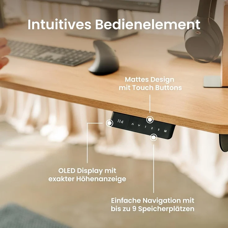 Ergotopia Schreibtisch Desktopia One (elektrisch höhenverstellbarer Schreibtisch) – Bild 4