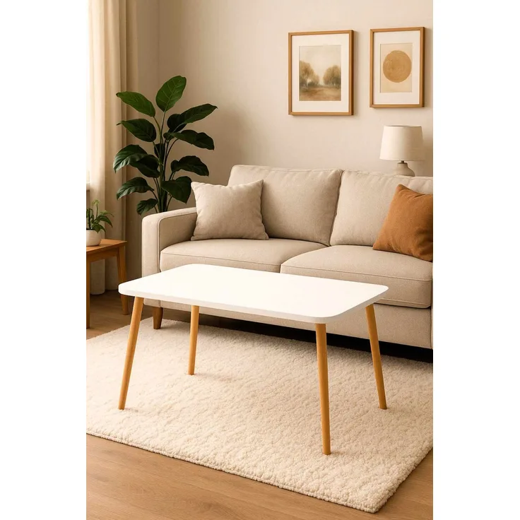 Skye Decor 'Peka147P - White' Couchtisch, Weiß, 90 x 55 x 50 cm