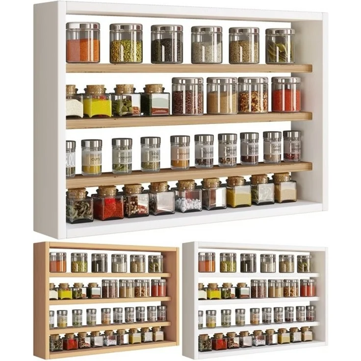 VCM Küchenmöbel Hängeschrank Esaldi 920054 Buche H. 40 x B. 60 x T. 10 cm – Bild 4