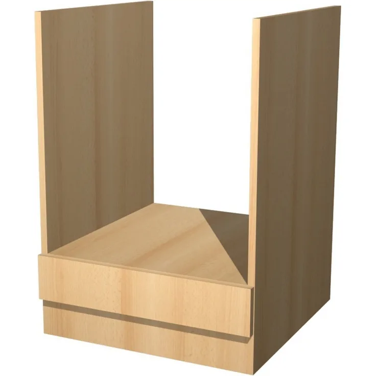 Flex-Well Herdumbauschrank Herdumbauschrank ohne Arbeitsplatte - 60 cm breit - Buche – Namu