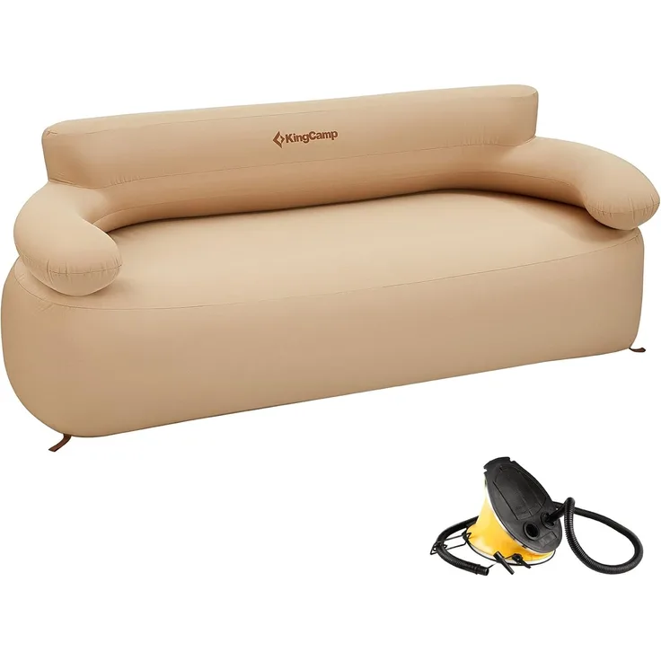 KingCamp Campingstuhl Camping Couch Air Sofa XL Aufblasbar, Luft Sitz Glamping Garten Möbel