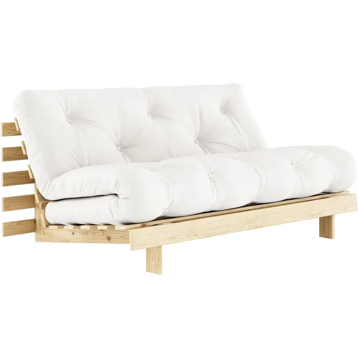 Schlafsofa ROOTS 160 cm Polster NATURAL Klappsofa Gestell Kiefer