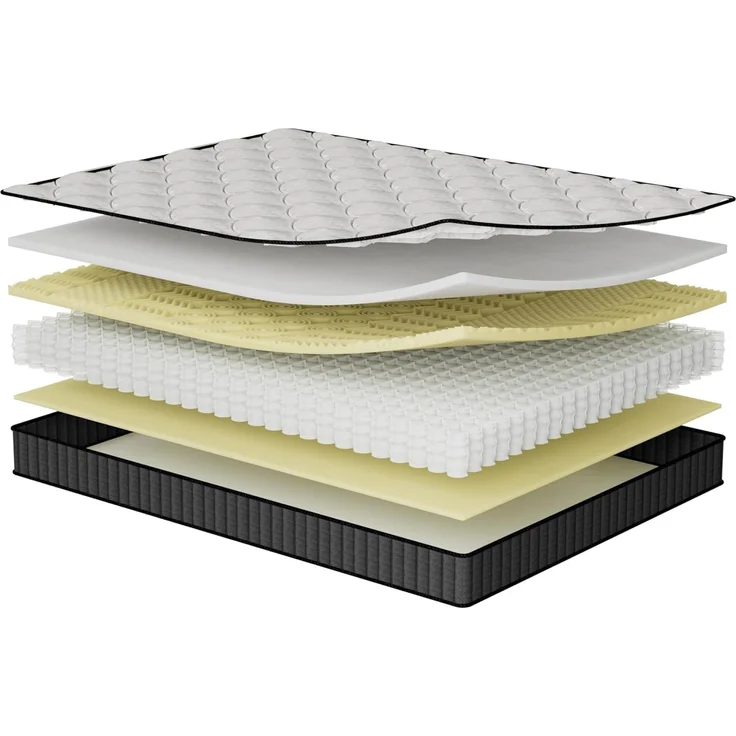 Zinus Hybrid-Matratze, Memory Foam, Weiß, Doppelbett – Bild 8