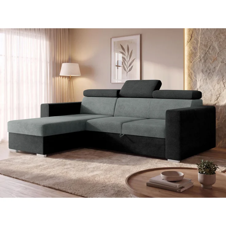 Mirjan24 Ecksofa Porabi 2rLC (Farbe: Lumo 75 + Margo 227.09), 87 x 170 x 235 cm – Bild 1