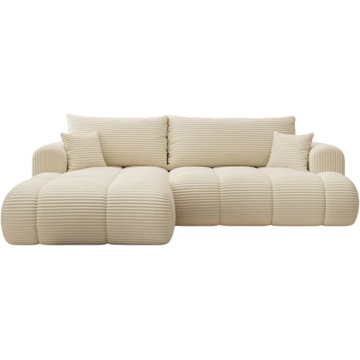 thematys Ecksofa TREVIO 260 x 165 cm, mit Schlaffunktion, mit Bettkasten, Champagner (Tilia 03), Ausrichtung links – Bild 6
