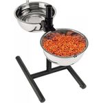 Edelstahl Doppelfressnapf Futternapf Hundenapf