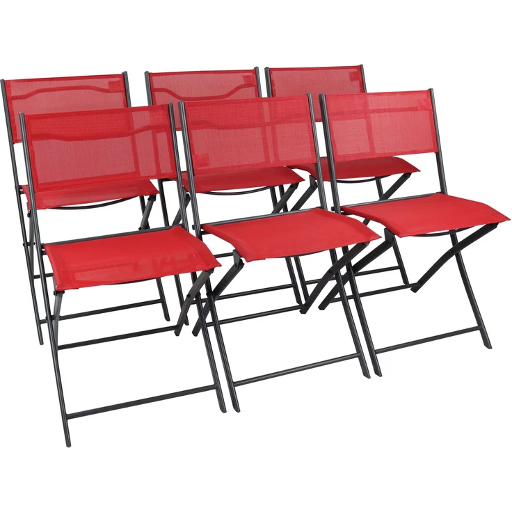 VCM Gartenstuhl Sumila 920267 Rot H. 79 x B. 45 x T. 46 cm – Bild 1