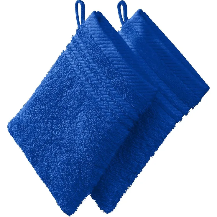 REDBEST Waschhandschuh Waschhandschuh 2er-Pack, Frottier (2-St), Walk-Frottier Uni