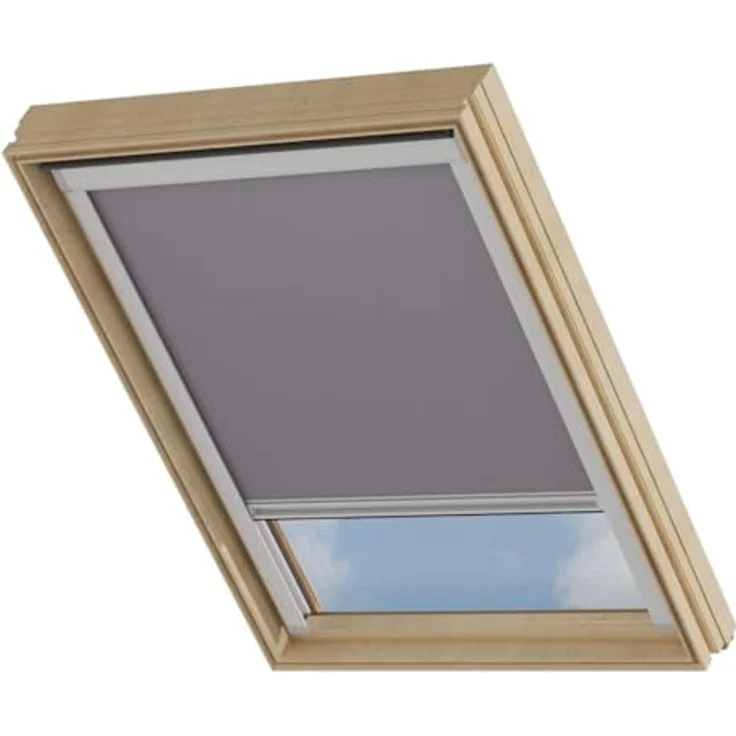 Dachfensterrollo SK08 Velux Passend, Verdunkelnd, Grau, Cocoon Home, verschraubt – Bild 2