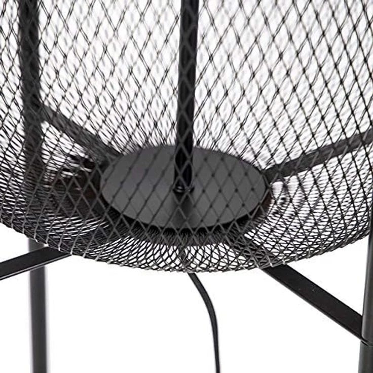 Qazqa Stehlampe Bliss_mesh, ohne Leuchtmittel, E27, Schwarz, Modern, Stahl, 1-flammig – Bild 5