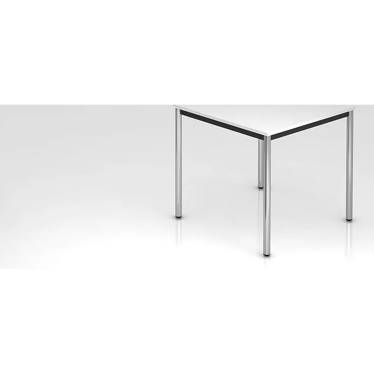 Besprechungstisch DR08 80x80 Buche 4-Fuß Gestellfarbe: Chrom