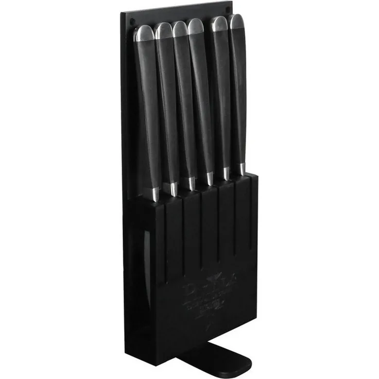 PINTINOX Steakmesser AUDREY mit Sägeschliff, im 6er Klarsichtkarton (6 Stück), designt von dem Künstler Marcell Ziliani
