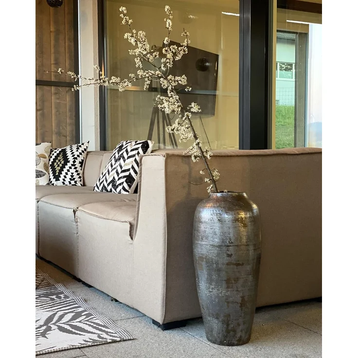 Dekovase LORCA Keramik 48 cm Dunkelgrau – Bild 7