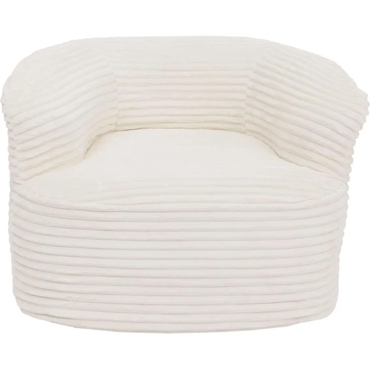 Sessel HWC-P18, Loungesessel Relaxsessel Polstersessel Cocktailsessel, Stoff/Textil Cord (370g/m²) ~ weiß – Bild 8