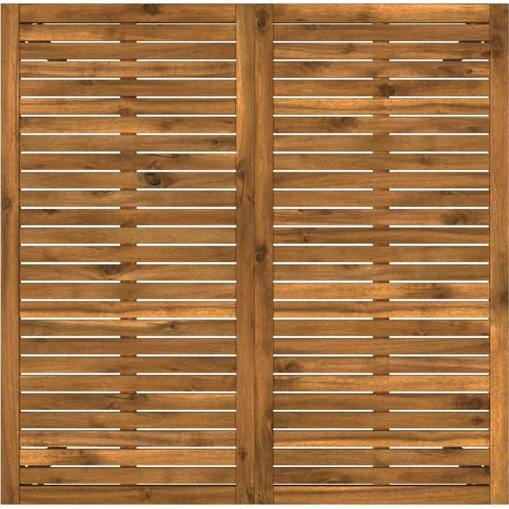 vidaXL Gartentisch NAARDEN Natürlich und Schwarz 110 x 108,5 x 75 cm 901316 – Bild 5