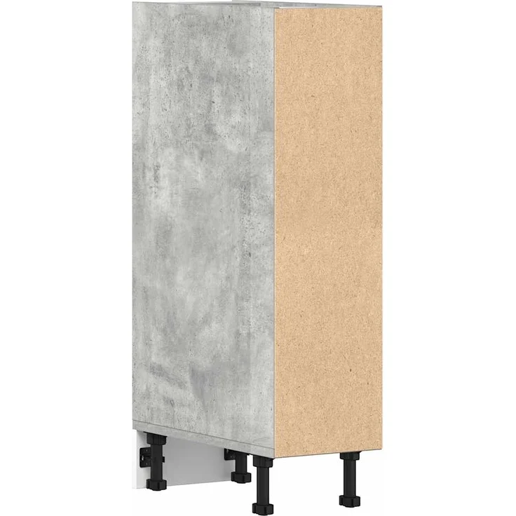 vidaXL Unterschrank Riga Betongrau 20x44,5x81,5 cm Holzwerkstoff 854187 – Bild 5