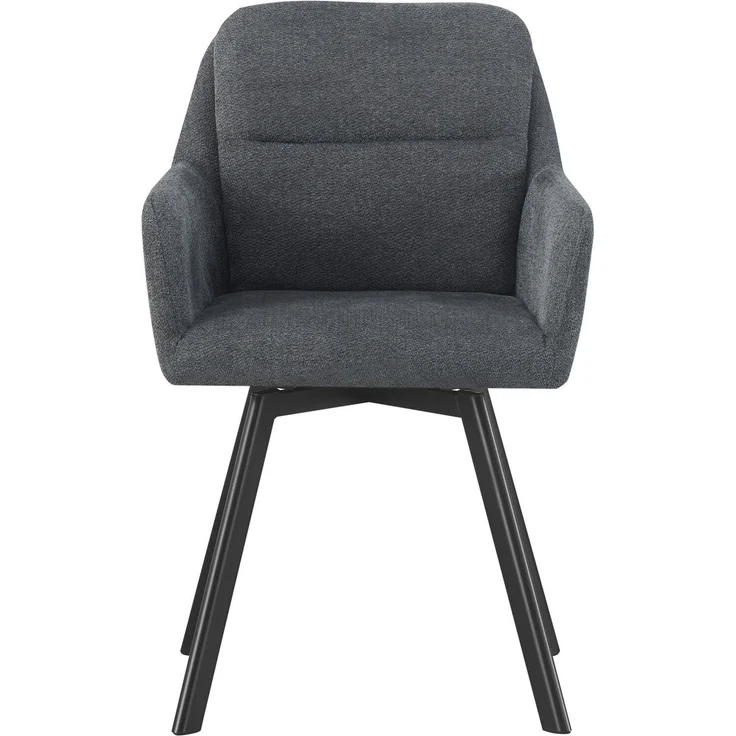 Stuhl 2er Set Amsterdam Stühle in Anthrazit - gemütliches Design - B/H/T: 53x87x62 cm – Bild 5